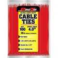 Kdar 4 in Ultra Light Duty Cable Ties Red 100PK RD4ULD100